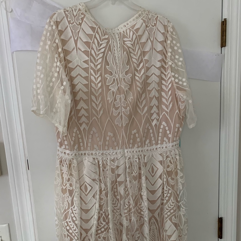 Ivory/ champagne long dress size XXL - Picture 3 of 7